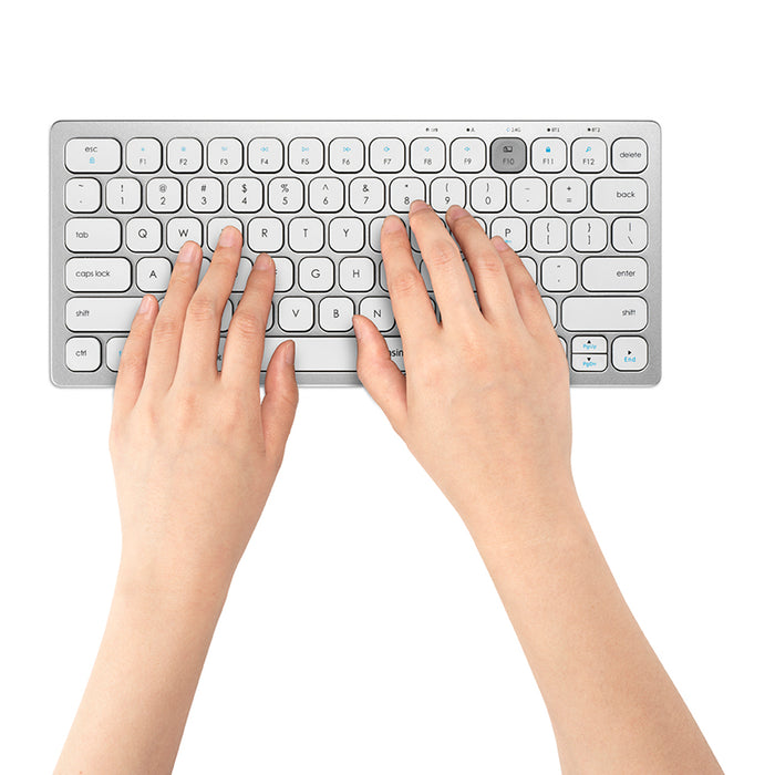 Teclado Inalámbrico Compacto 3 conexiones Blanco K75504ES