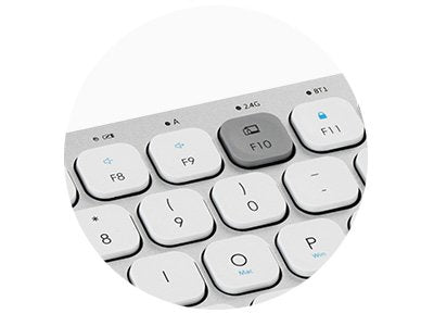 Teclado Inalámbrico Compacto 3 conexiones Blanco K75504ES