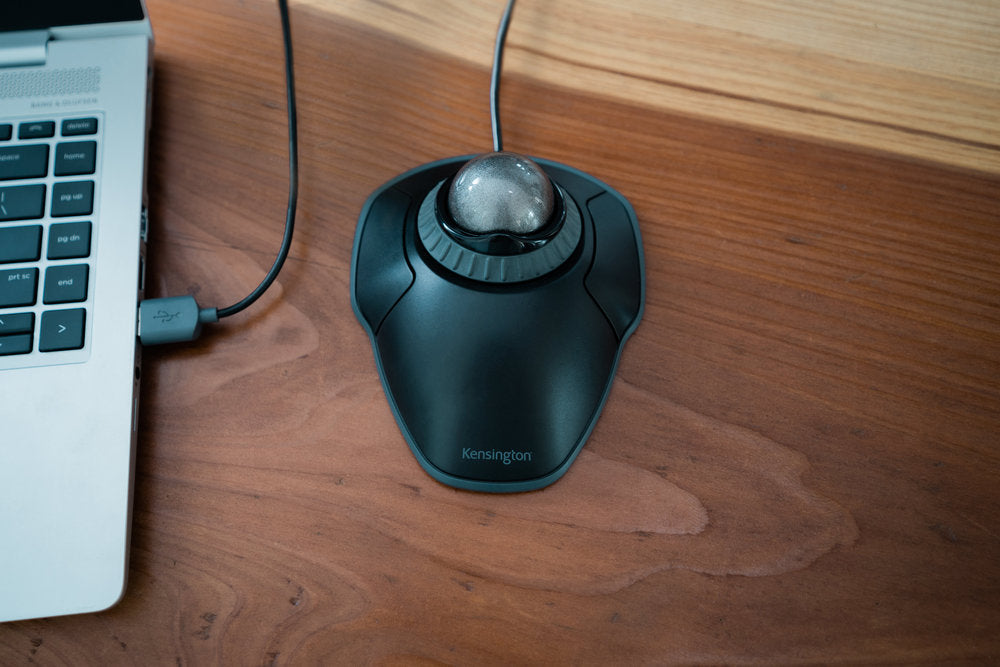 Trackball Mouse Orbit con cable bola Plateada Kensington
