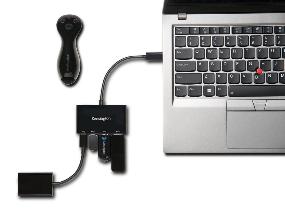 PocketHub® CH1000 USB-C con 2 puertos USB-A 3.0 y 2 puertos USB-C K39124WW